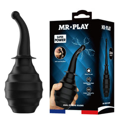 MR PLAY Anal Douche M6 - Black - Black Unisex Douche - 330 ml Capacity - Mr and Mrs D's