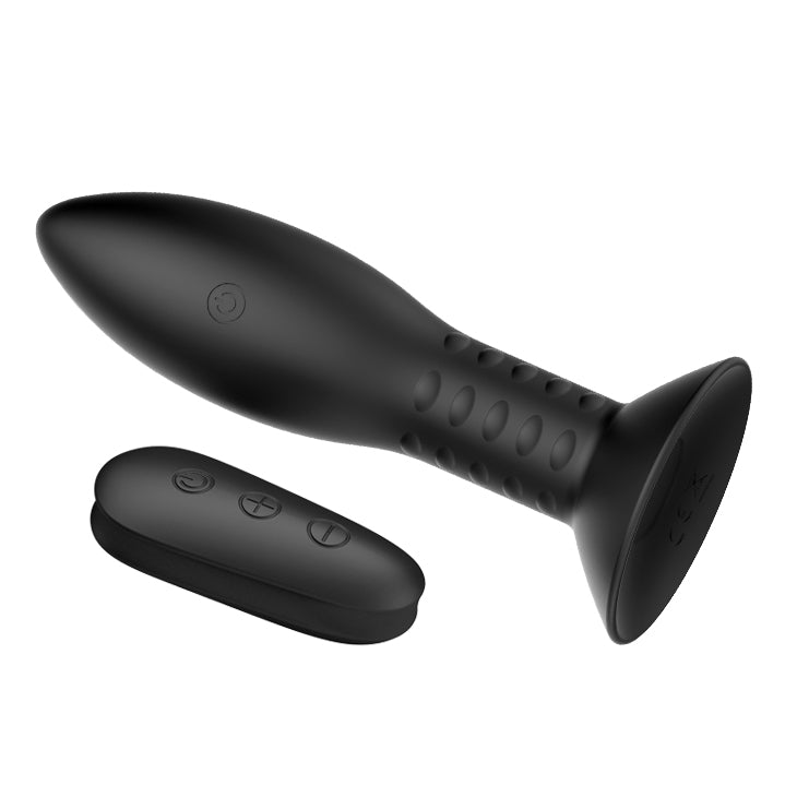 MR PLAY Rotation Beads Anal Plug - Black USB Rechargeable Beaded Butt Plug with Wireless Remote - Mr and Mrs D's