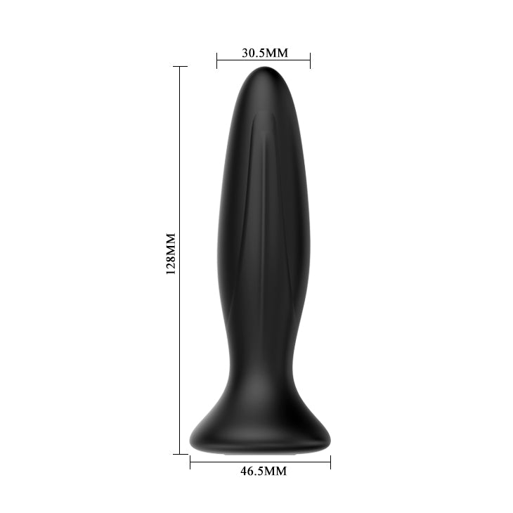 MR PLAY Vibrating Anal Plug - Black 12.8 cm USB Rechargeable Vibrating Butt Plug - Mr and Mrs D's