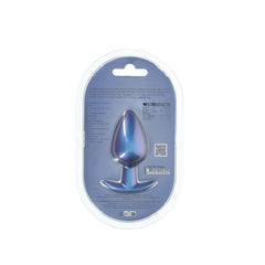 OUCH! Anal Plug - Large - Metallic Blue - Metallic Blue 8.9 cm Large Butt Plug - ANAL TOYS - Mr and Mrs D's