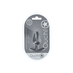 OUCH! Anal Plug - Medium - Gun Metal - Gun Metal Grey 7.9 cm Medium Butt Plug - ANAL TOYS - Mr and Mrs D's