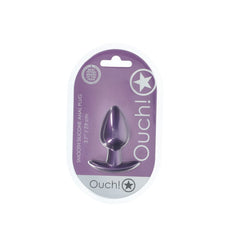 OUCH! Anal Plug - Medium - Metallic Purple - Metallic Purple 7.9 cm Medium Butt Plug - ANAL TOYS - Mr and Mrs D's