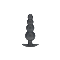 OUCH! Beaded Anal Plug - Gun Metal - Gun Metal Grey 11.7 cm Butt Plug - ANAL TOYS - Mr and Mrs D's