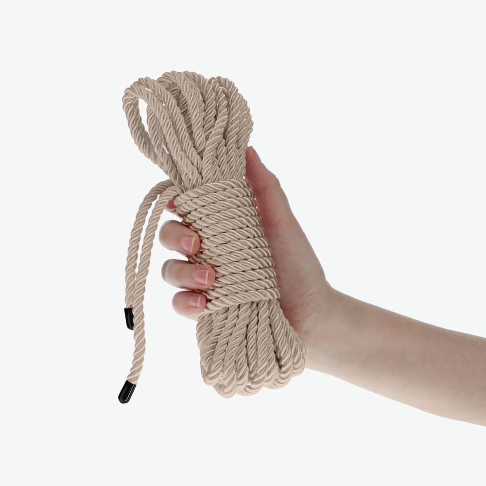 OUCH! Bondage Rope - 10 M - Gold - Gold Nylon Bondage Rope - 10 metre Length - Mr and Mrs D's