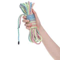 OUCH! Bondage Rope - 10 M - Multicolour 1 - Multicoloured Nylon Bondage Rope - 10 metre Length - BONDAGE - TOYS - Mr and Mrs D's