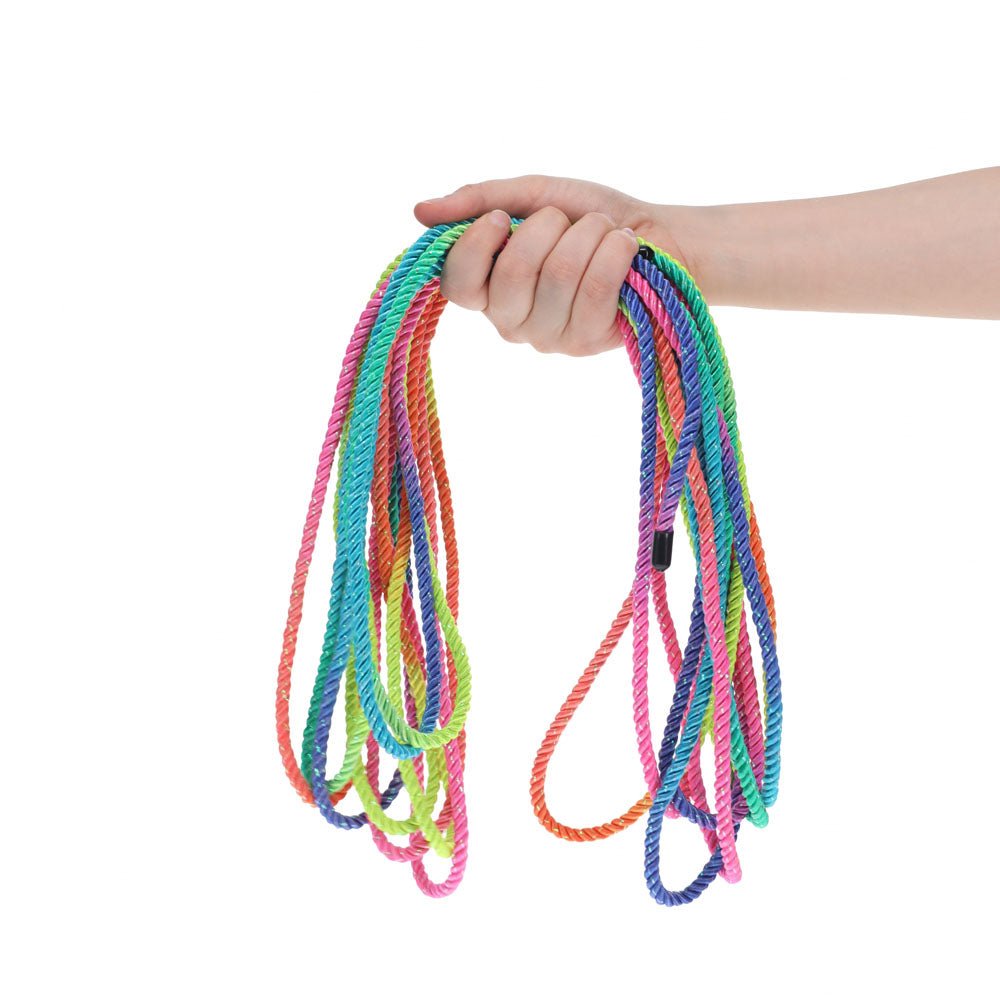 OUCH! Bondage Rope - 10 M - Multicolour 2 - Multicoloured Nylon Bondage Rope - 10 metre Length - BONDAGE - TOYS - Mr and Mrs D's