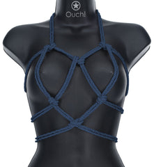 OUCH! Bondage Rope - 10 M - Navy Blue - Navy Blue Nylon Bondage Rope - 10 metre Length - Mr and Mrs D's