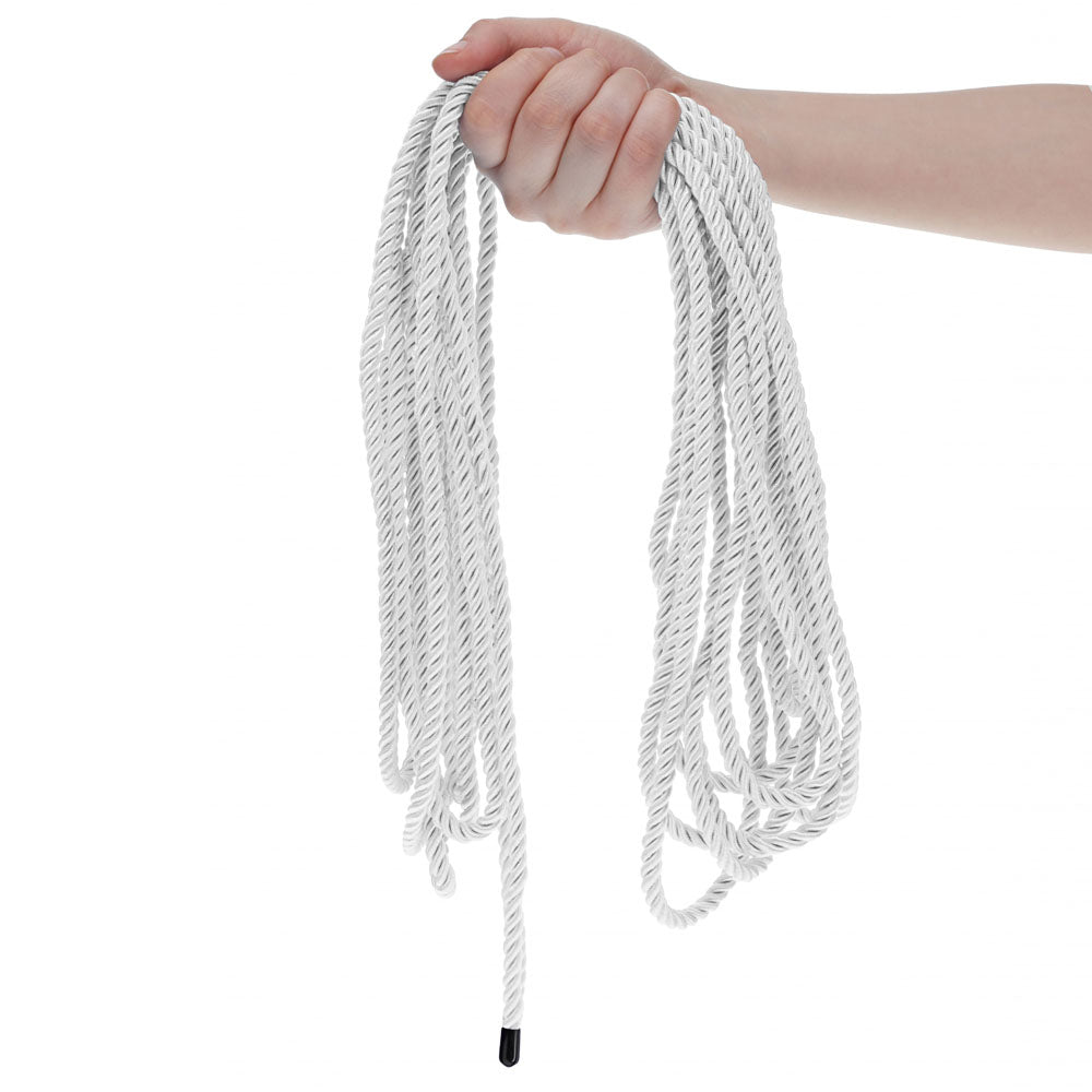 OUCH! Bondage Rope - 10 M - Silver - Silver Nylon Bondage Rope - 10 metre Length - Mr and Mrs D's