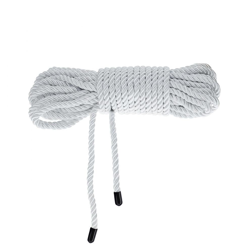 OUCH! Bondage Rope - 10 M - Silver - Silver Nylon Bondage Rope - 10 metre Length - Mr and Mrs D's