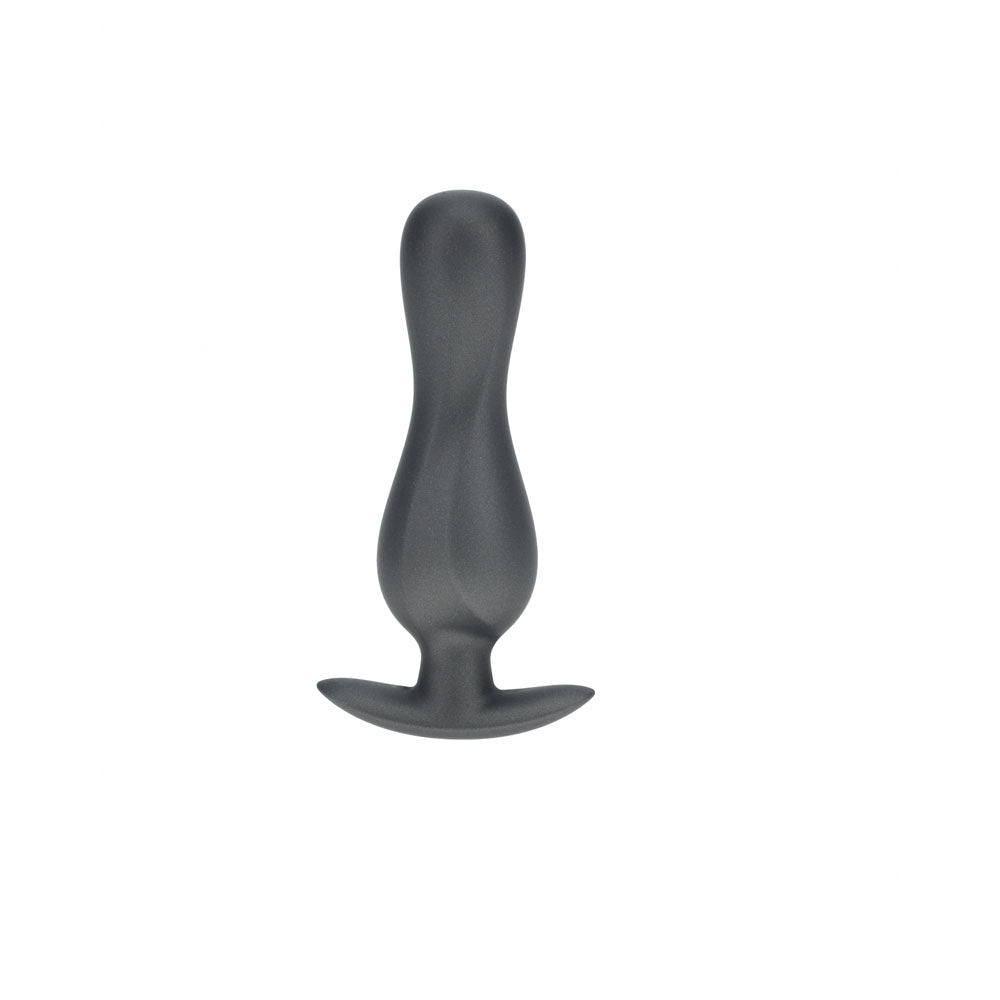 OUCH! Curvy Anal Plug - Gun Metal - Gun Metal Grey 11.7 cm Butt Plug - ANAL TOYS - Mr and Mrs D's