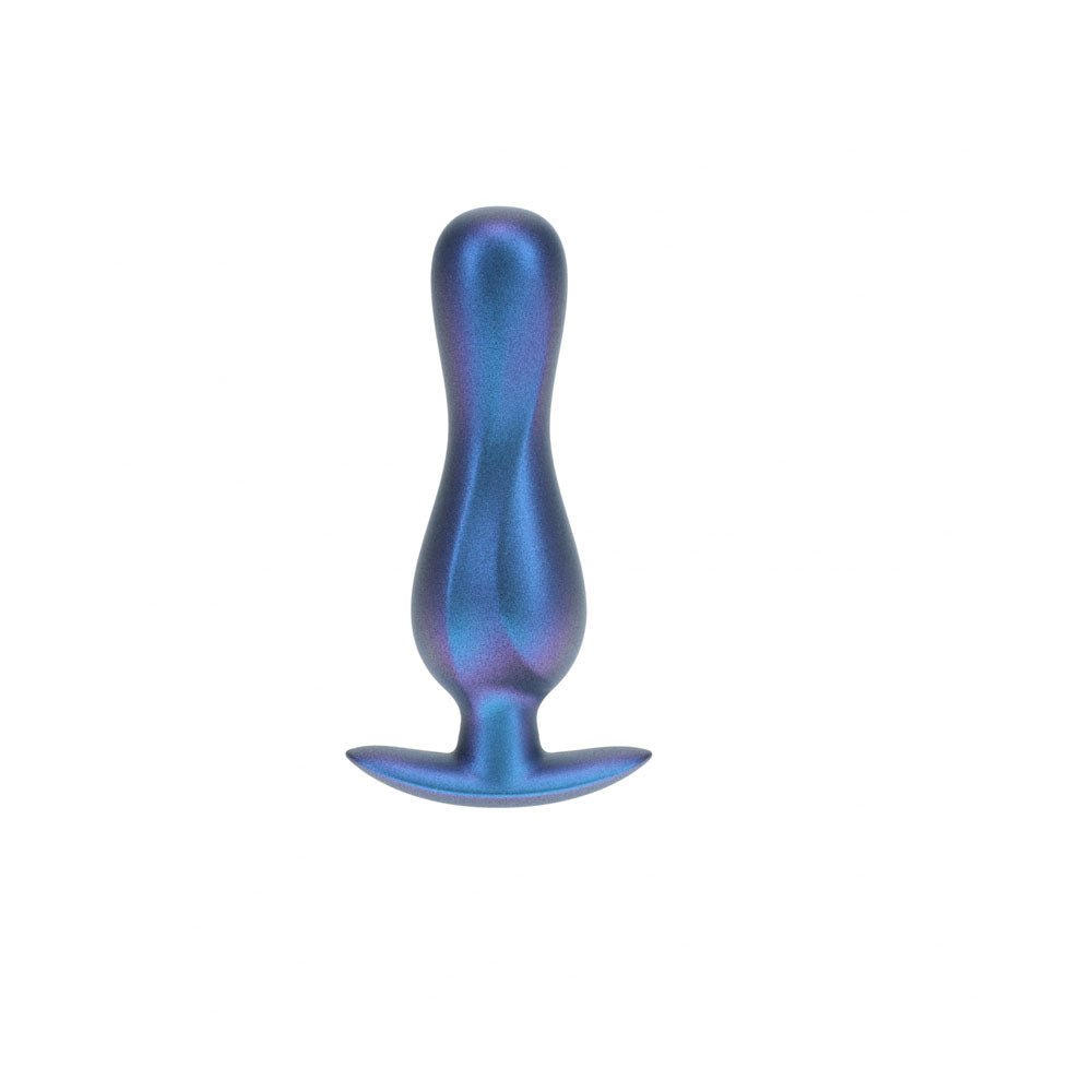 OUCH! Curvy Anal Plug - Metallic Blue - Metallic Blue 11.7 cm Butt Plug - ANAL TOYS - Mr and Mrs D's