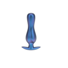 OUCH! Curvy Anal Plug - Metallic Blue - Metallic Blue 11.7 cm Butt Plug - ANAL TOYS - Mr and Mrs D's
