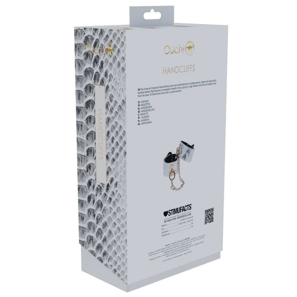 OUCH! Florence Collection - Metallic Handcuffs - BONDAGE - TOYS - Mr and Mrs D's