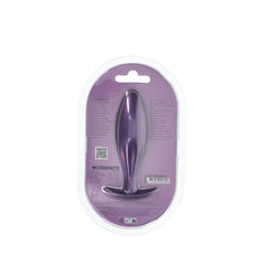 OUCH! Oval Anal Plug - Metallic Purple - Metallic Purple 11.7 cm Butt Plug - ANAL TOYS - Mr and Mrs D's