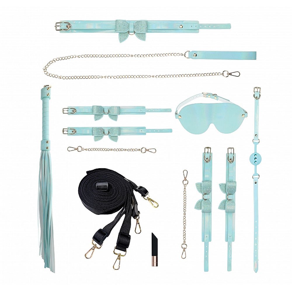 OUCH! Paris Collection - BDSM Bondage Kit with Bag - Blue - BONDAGE - TOYS - Mr and Mrs D's