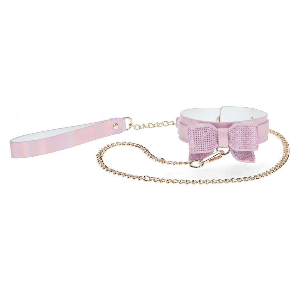 OUCH! Paris Collection - Pink Collar with Leash - BONDAGE - TOYS - Mr and Mrs D's