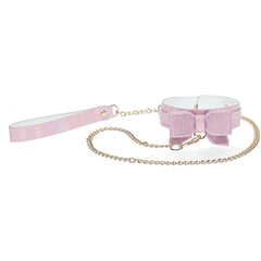 OUCH! Paris Collection - Pink Collar with Leash - BONDAGE - TOYS - Mr and Mrs D's