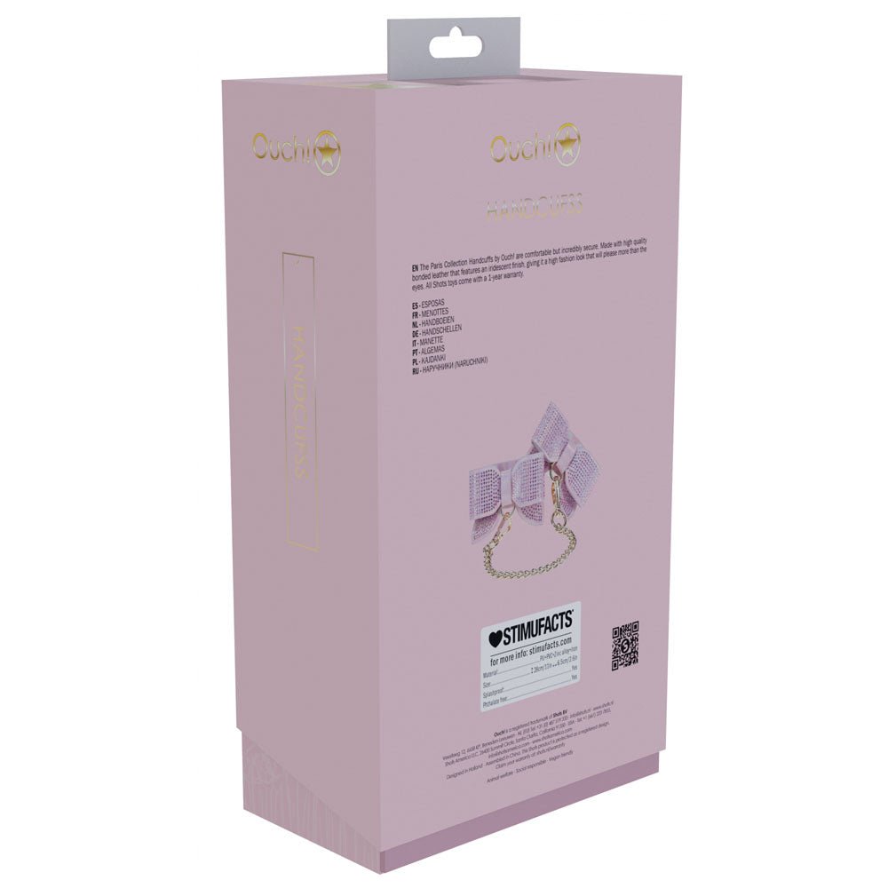 OUCH! Paris Collection - Pink Handcuffs - BONDAGE - TOYS - Mr and Mrs D's