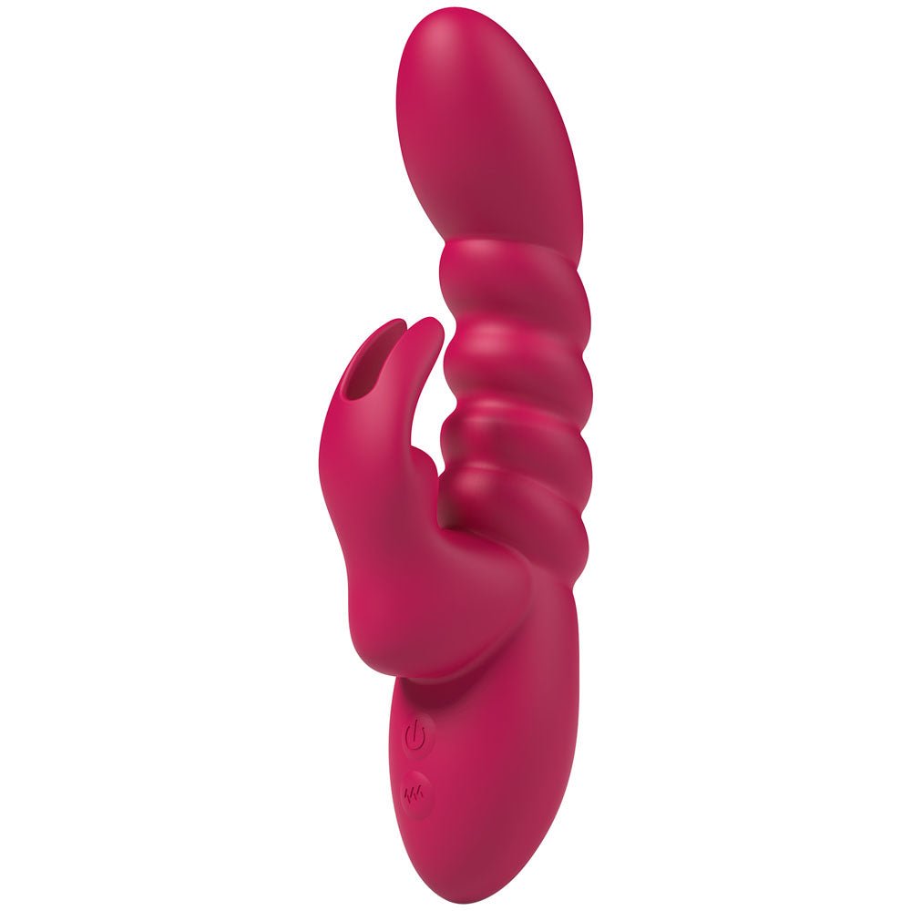 Party Up BRYNLYN - Pink - Pink 18.2 cm USB Rechargeable Rabbit Vibrator - Mr and Mrs D's
