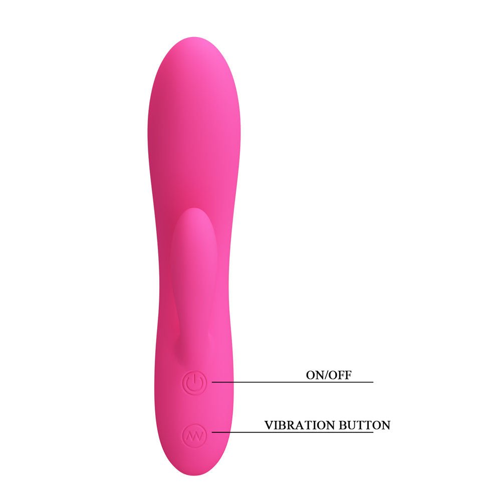 Party Up CLARE Flexible Vibe - Pink - Pink 16.9 cm USB Rechargeable Rabbit Vibrator - Mr and Mrs D's