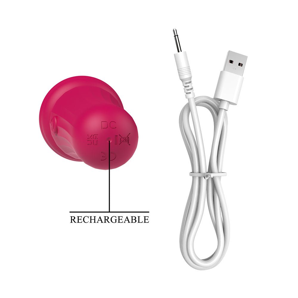 Party Up DUUNA - Pink - Pink 16.9 cm USB Rechargeable Massage Wand - Mr and Mrs D's