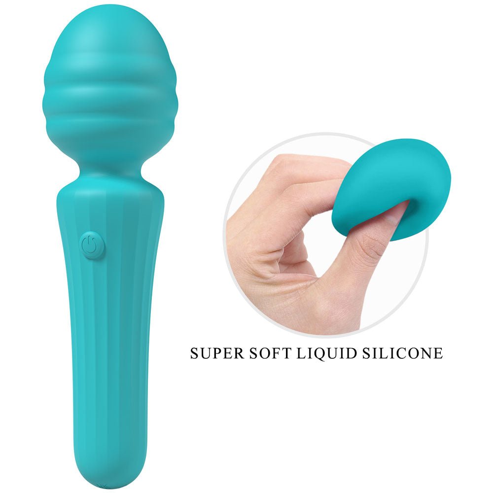 Party Up DUUNA - Teal - Teal 16.9 cm USB Rechargeable Massage Wand - Mr and Mrs D's