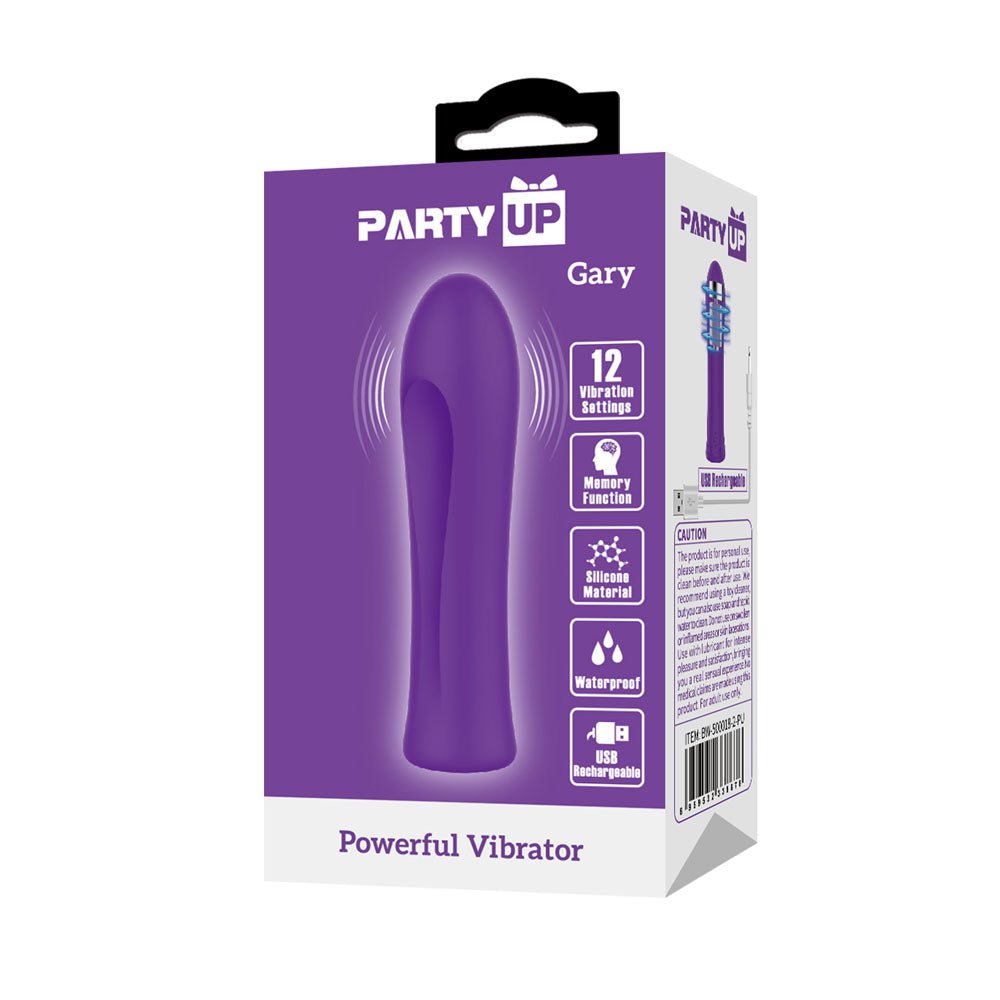 Party Up GARY Bullet - Purple - Purple 10.2 cm USB Rechargeable Bullet - Mr and Mrs D's