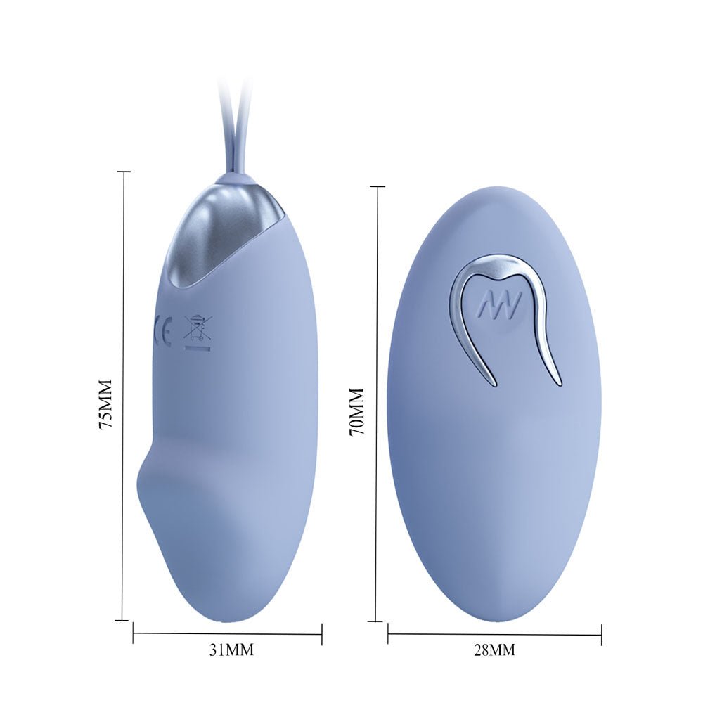 Party Up IVAN Remote Egg - Purple - Purple USB Rechargeable Vibrating Egg with Wireless Remote - Mr and Mrs D's