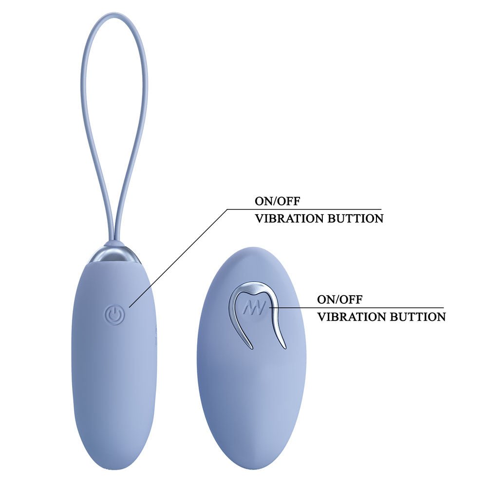 Party Up IVAN Remote Egg - Purple - Purple USB Rechargeable Vibrating Egg with Wireless Remote - Mr and Mrs D's