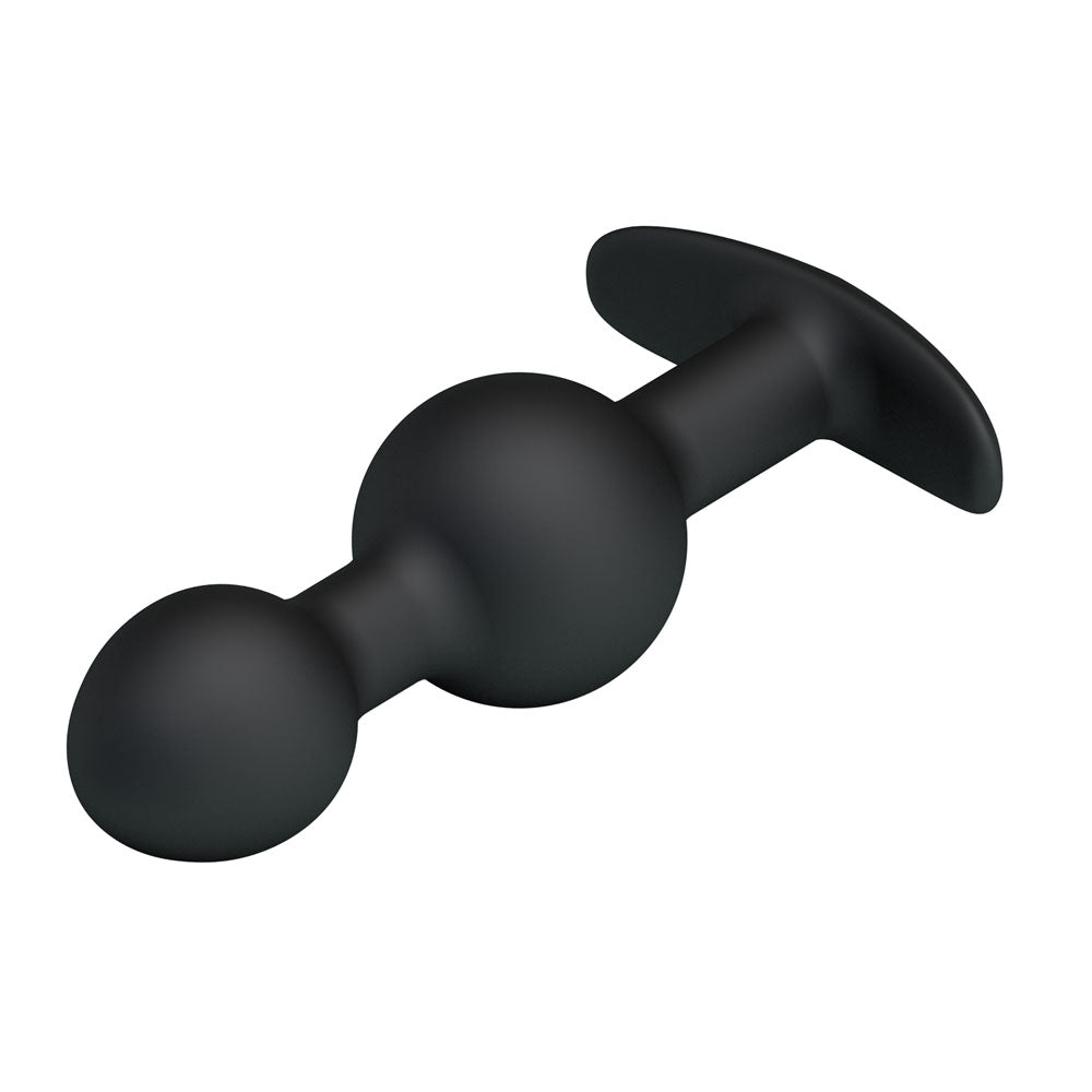 Party Up JAMES Anal Bead Plug - Black 10.4 cm Beaded Butt Plug - Mr and Mrs D's