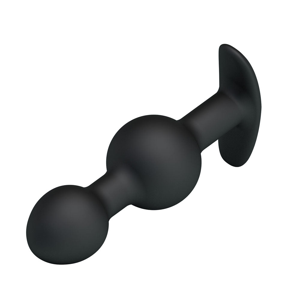 Party Up JAMES Anal Bead Plug - Black 10.4 cm Beaded Butt Plug - Mr and Mrs D's