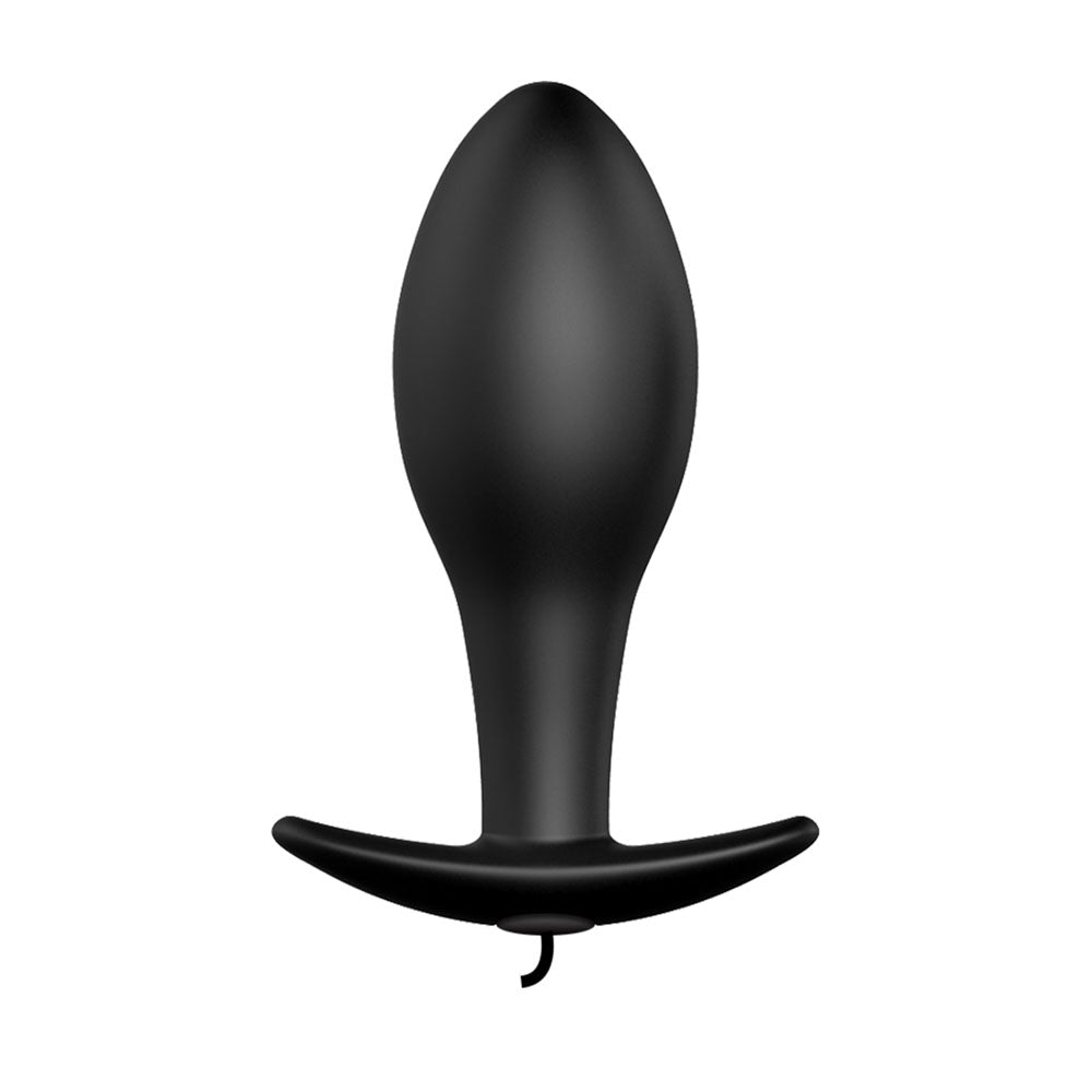 Party Up JASON Vibrating Anal Plug - Black 8.5 cm Vibrating Butt Plug with Remote - Mr and Mrs D's