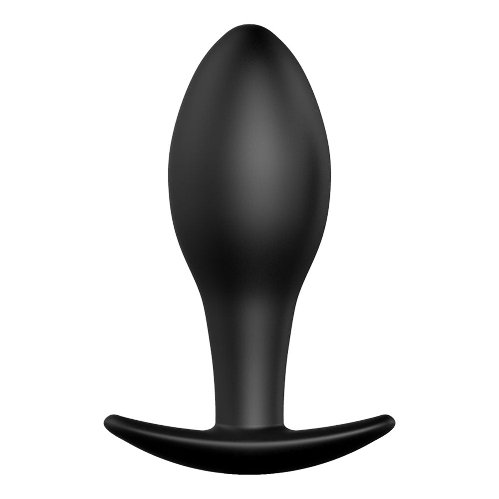 Party Up JEFF Silicone Plug - Black 8.5 cm Butt Plug - Mr and Mrs D's