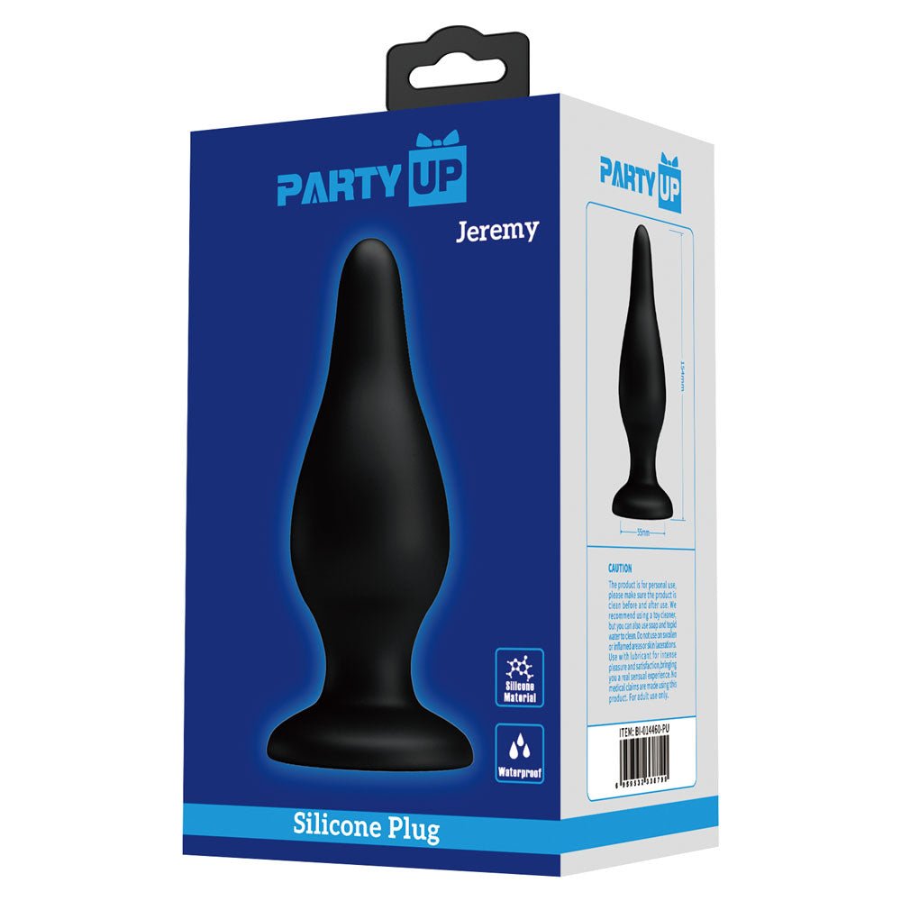 Party Up JEREMY Butt Plug - Black 15.4 cm Butt Plug - Mr and Mrs D's