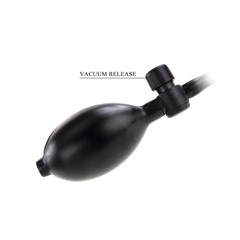 Party Up KEVIN Inflatable Butt Plug - Black 9.1 cm Inflatable Butt Plug - Mr and Mrs D's
