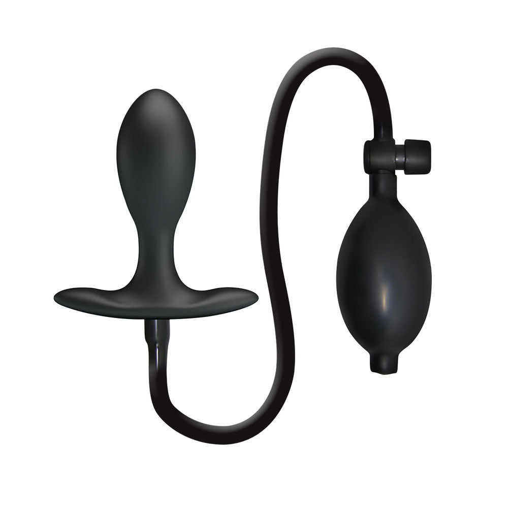 Party Up KEVIN Inflatable Butt Plug - Black 9.1 cm Inflatable Butt Plug - Mr and Mrs D's