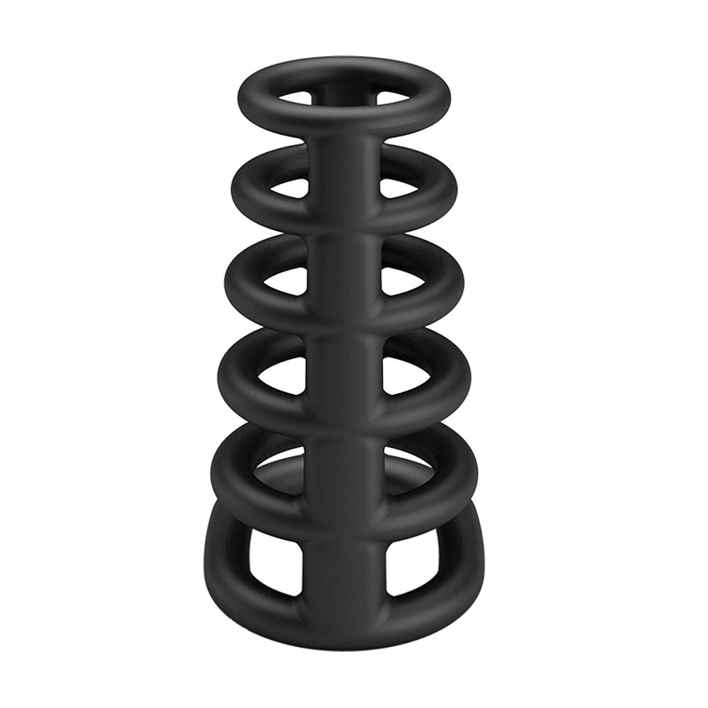 Party Up KIM Cock Cage - Black Cock Ring Cage - Mr and Mrs D's