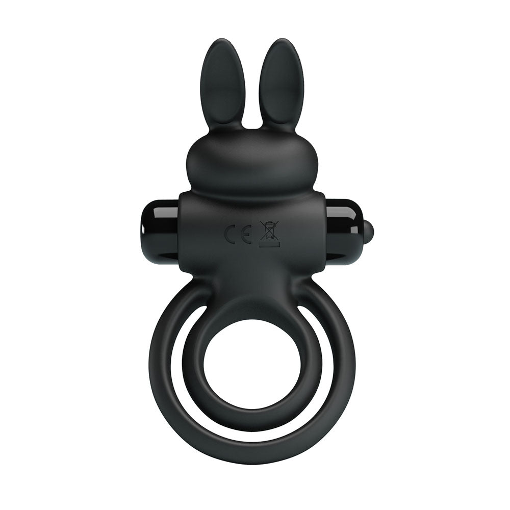 Party Up LAWRENCE Vibrating Cock Ring - Black Vibrating Cock & Balls Ring - Mr and Mrs D's