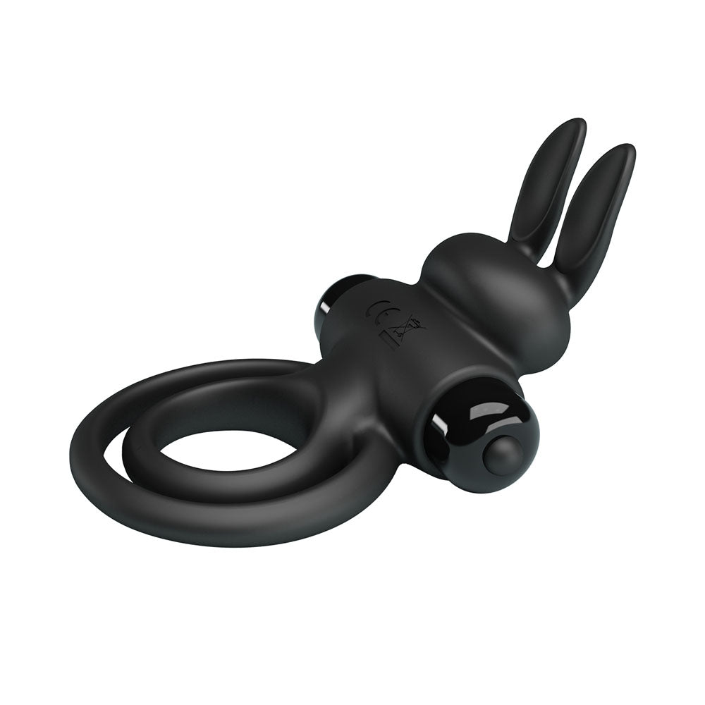 Party Up LAWRENCE Vibrating Cock Ring - Black Vibrating Cock & Balls Ring - Mr and Mrs D's