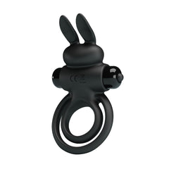 Party Up LAWRENCE Vibrating Cock Ring - Black Vibrating Cock & Balls Ring - Mr and Mrs D's
