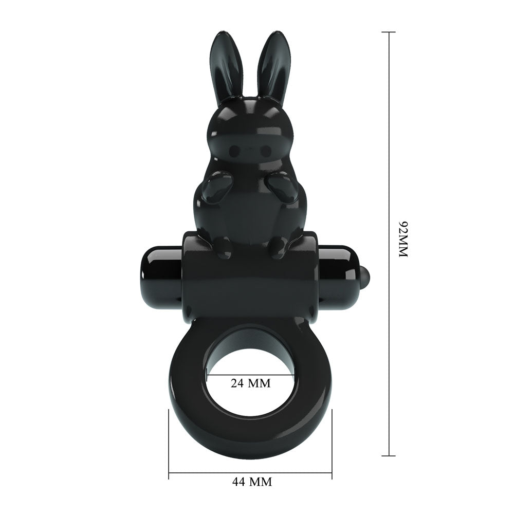 Party Up LEO Vibrating Cock Ring - Black Vibrating Cock Ring - Mr and Mrs D's