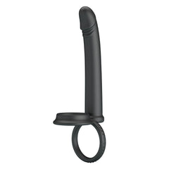 Party Up MARTIN Double Penetrator - Black Cock & Ball Rings with Double Penetrator - Mr and Mrs D's