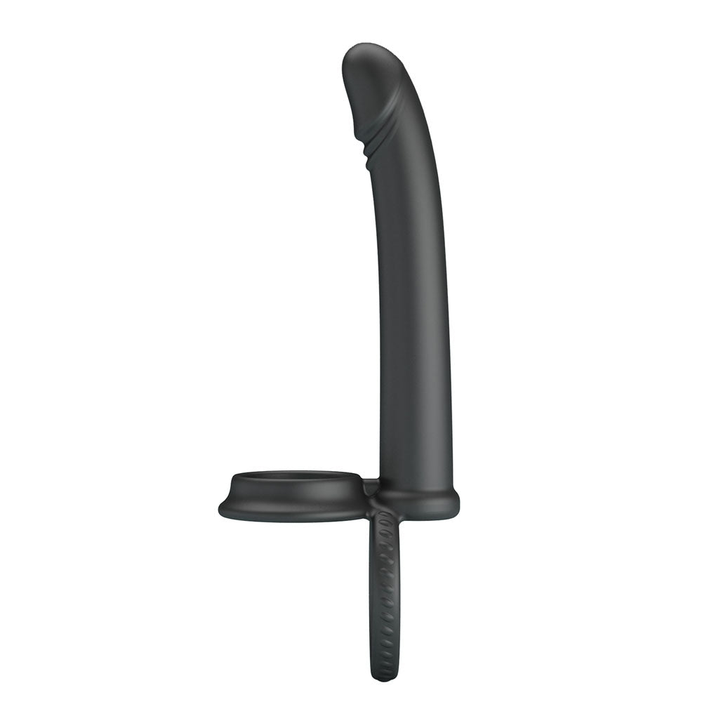 Party Up MARTIN Double Penetrator - Black Cock & Ball Rings with Double Penetrator - Mr and Mrs D's