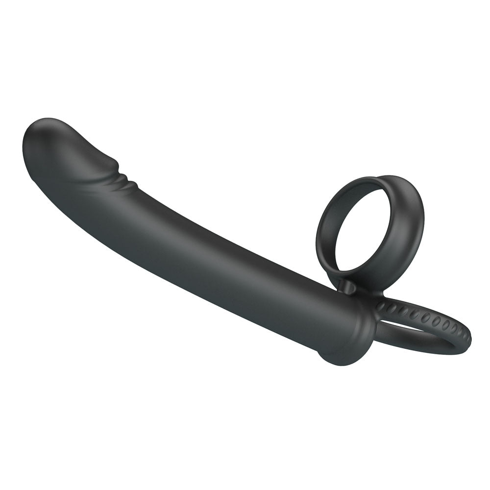 Party Up MARTIN Double Penetrator - Black Cock & Ball Rings with Double Penetrator - Mr and Mrs D's