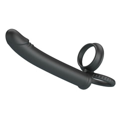 Party Up MARTIN Double Penetrator - Black Cock & Ball Rings with Double Penetrator - Mr and Mrs D's