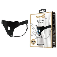Party Up NICK Strap - On Harness - Black Adjustable Strap - On Harness (No Probe Included) - Mr and Mrs D's