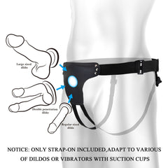 Party Up NICK Strap - On Harness - Black Adjustable Strap - On Harness (No Probe Included) - Mr and Mrs D's