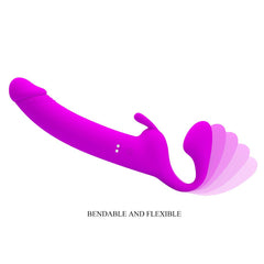 Party Up OLIVER Strapless Strap - On - Purple 28.3 cm USB Rechargeable Strapless Strap - On - Mr and Mrs D's