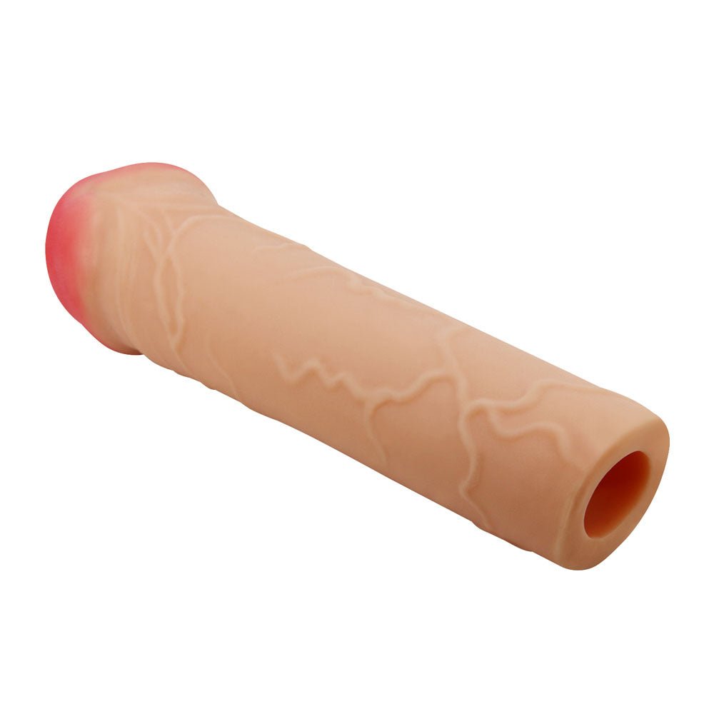 Party Up OSCAR 1 Inch Extender Sleeve - Flesh 1 Inch Penis Extender Sleeve - Mr and Mrs D's
