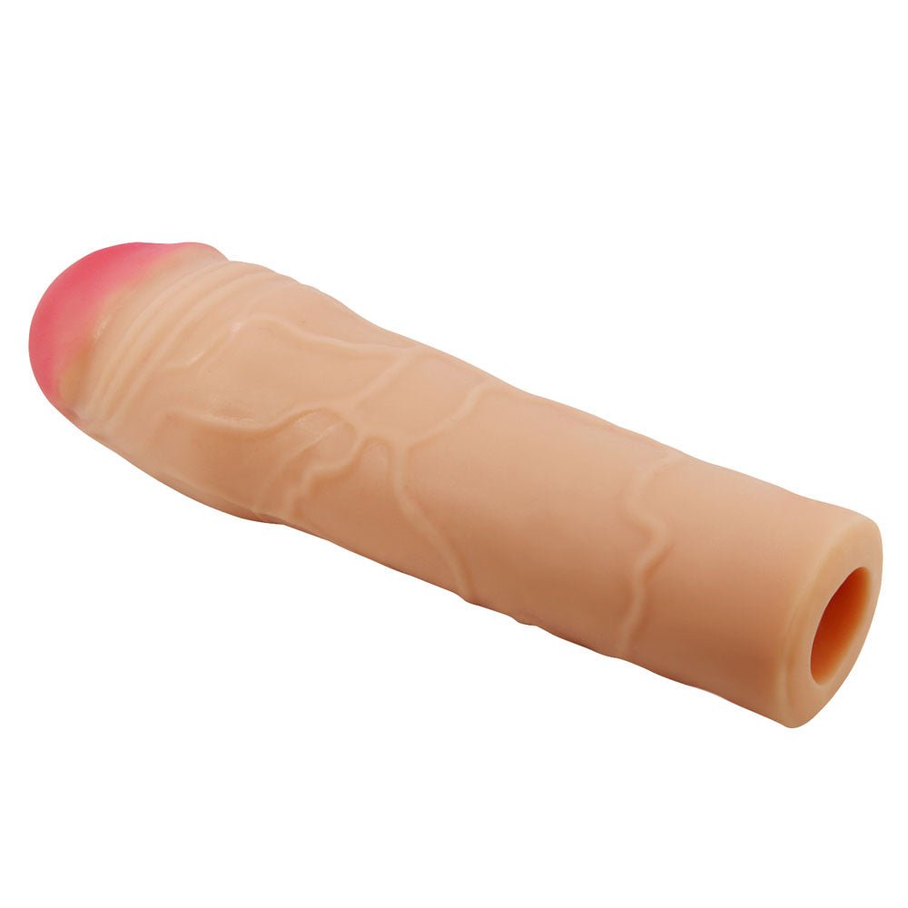Party Up PARKER 2 Inch Extender Sleeve - Flesh 2 Inch Penis Extender Sleeve - Mr and Mrs D's